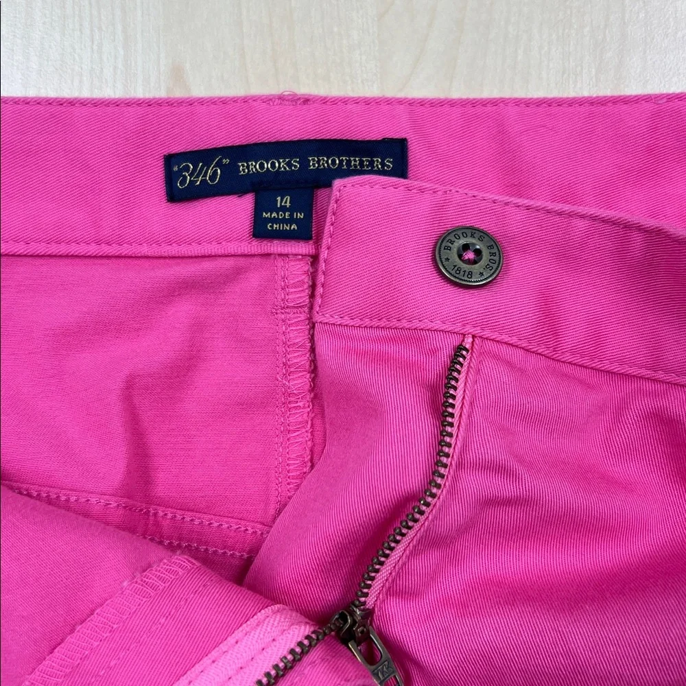 Brooks Brothers 346 Y2K Pink Cotton Stretch Mini Skirt 14 - Picture 4 of 8